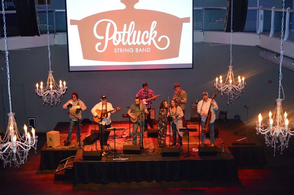 Pre-4th Parking Lot Party with the Potluck String Band